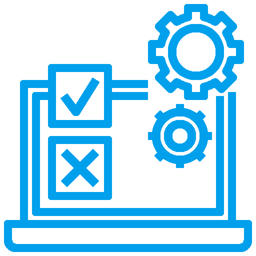 icon of system testing